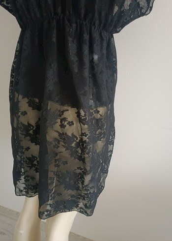 Dantel Detaylı Siyah pareo SM uyumlu - Görsel 10