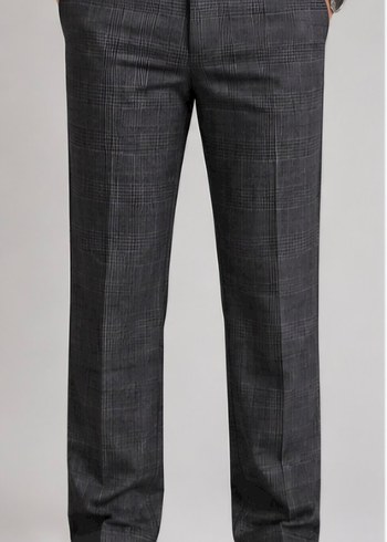 H&M Gri Ekose Erkek Pantolon