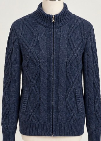 Mavi Jeans Lacivert Orgu Triko Hirka
