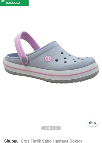 Crocs Gri Kadın Terlik Velcro Kayışlı 39 numara - Görsel 4