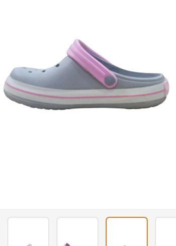 Crocs Gri Kadın Terlik Velcro Kayışlı 39 numara - Görsel 5