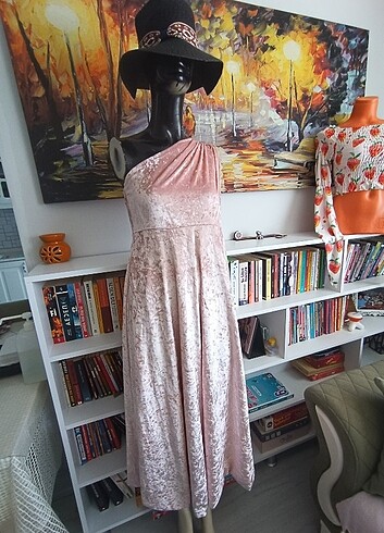 Drape Butik Pudra L beden elbise