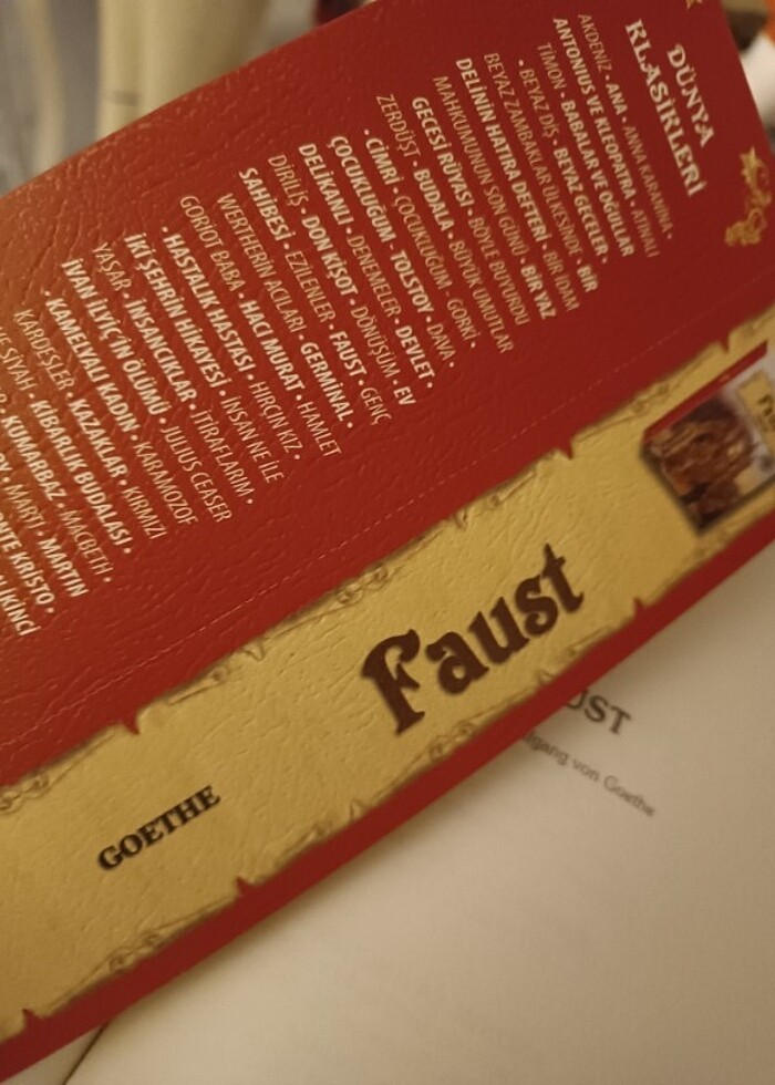 Faust gothe  dünya klasikleri  - Görsel 2