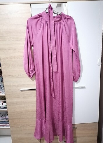 38 Beden pembe Renk Standart Beden abiye