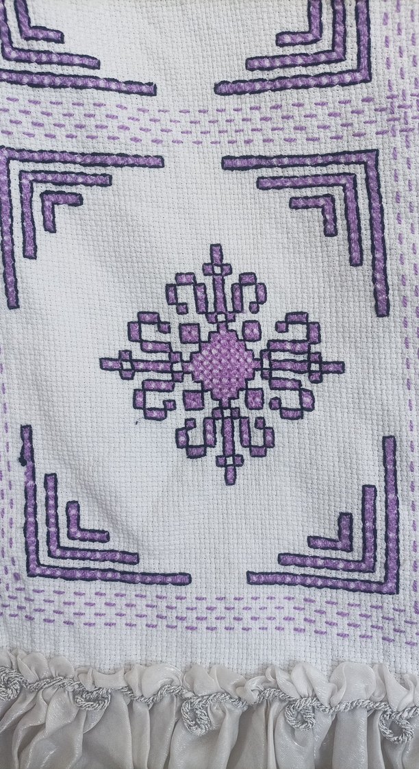 Mor Renkli Fırfırlı pike - Görsel 2