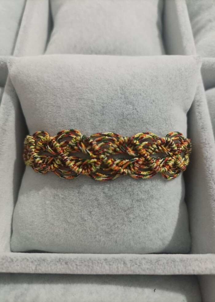 Ebru makrome bileklik - Görsel 2