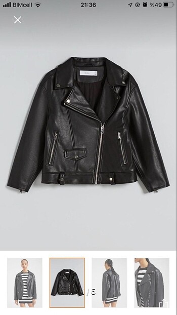 Bershka deri ceket