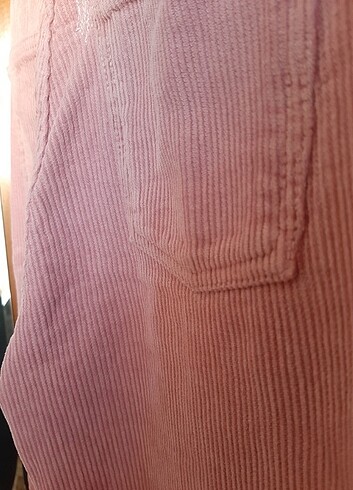 xs Beden pembe Renk orijinal pembe fitilli pantolon
