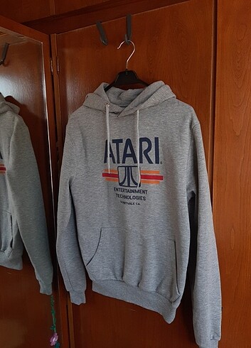 xs Beden atari baskılı sweatshirt