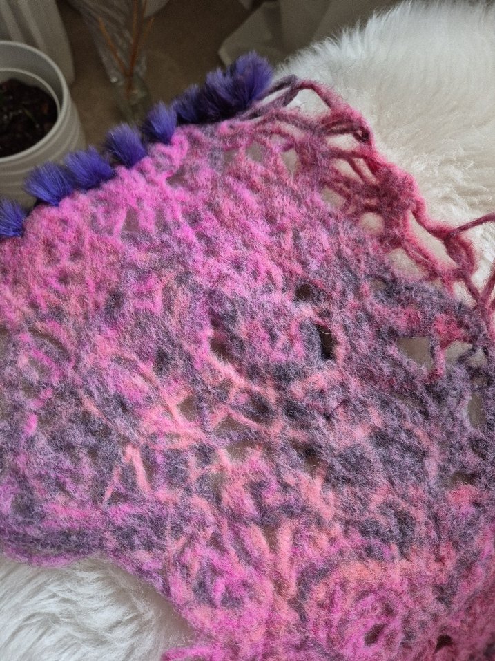 Yün tavşan Kürkü Detaylı Boyun Atkısı - Görsel 5