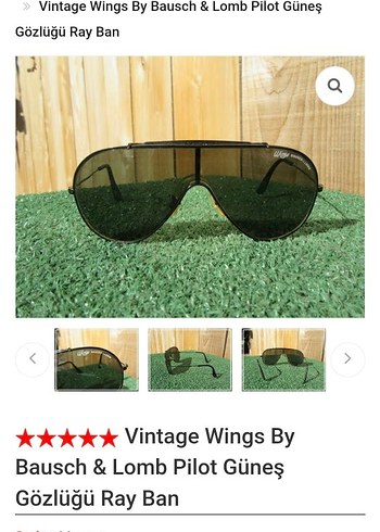 Vintage Ray-Ban Wings BAUSCH&LOMB Model Gözlük - Görsel 8