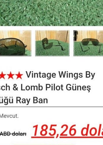 Vintage Ray-Ban Wings BAUSCH&LOMB Model Gözlük - Görsel 9