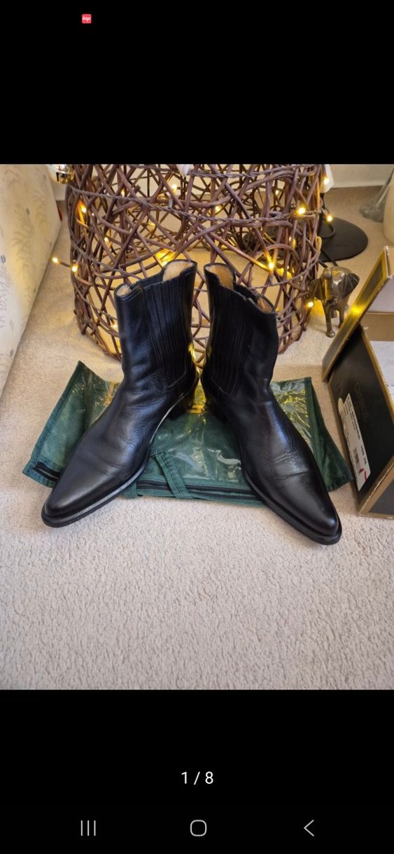 GEORGE HOGG İçi Dışı Hakiki Deri Kovboy - Görsel 3