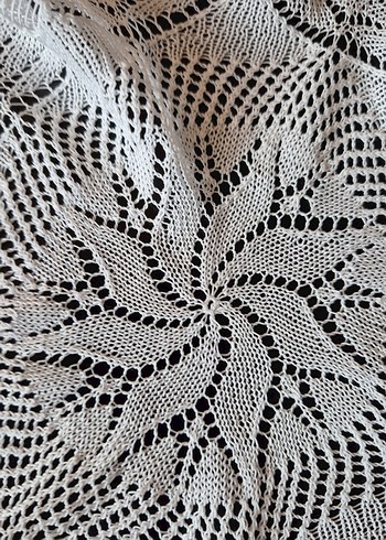 Bohem Etnik El Örgüsü Dantel Örtü - Görsel 4