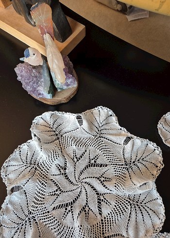 Çeyiz İşi, Pamuk İp ile Örülmüş Dantel - Görsel 6