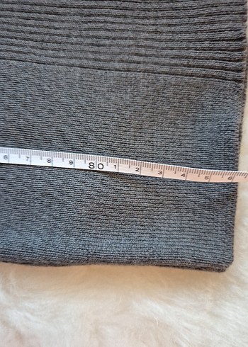 Italyan Killah Gri V Yaka Kadın Triko Elbise - Görsel 8