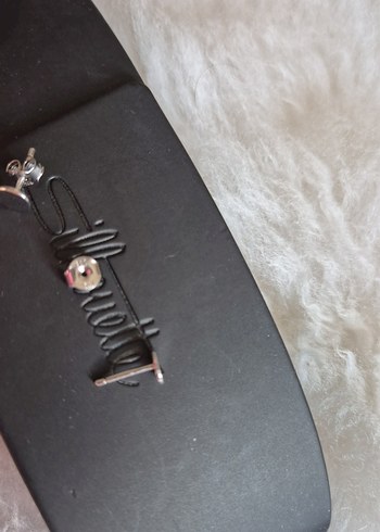 925 Ayar Gümüş Minimalist Unisex Küpe - Görsel 3