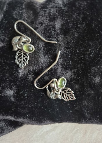 Orjinal PANDORA marka Peridot Taşlı KÜPE - Görsel 4