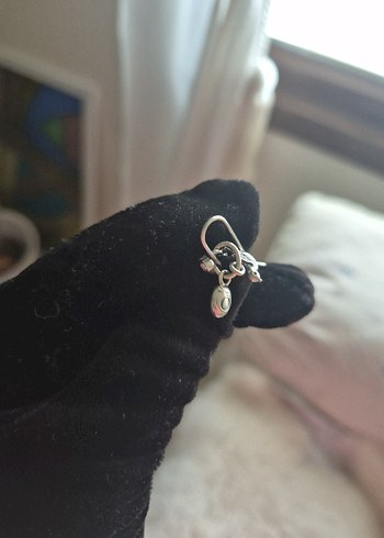 Orjinal PANDORA marka Peridot Taşlı KÜPE - Görsel 5