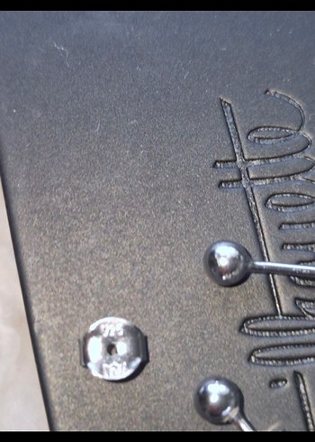 925 Ayar Gümüş Minik Top Küpe( Unisex) - Görsel 3