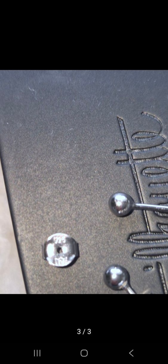 925 Ayar Gümüş Minik Top Küpe( Unisex) - Görsel 3