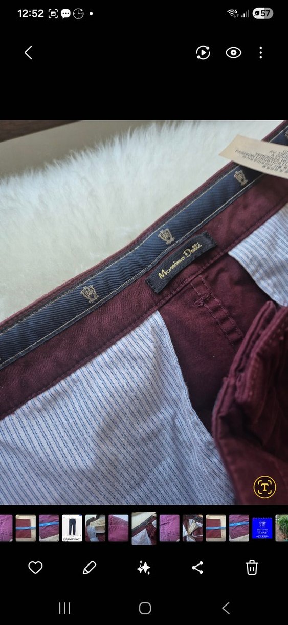 Orjinal Sıfır Massimo Dutti Pamuk Pantolon — görsel 7/11