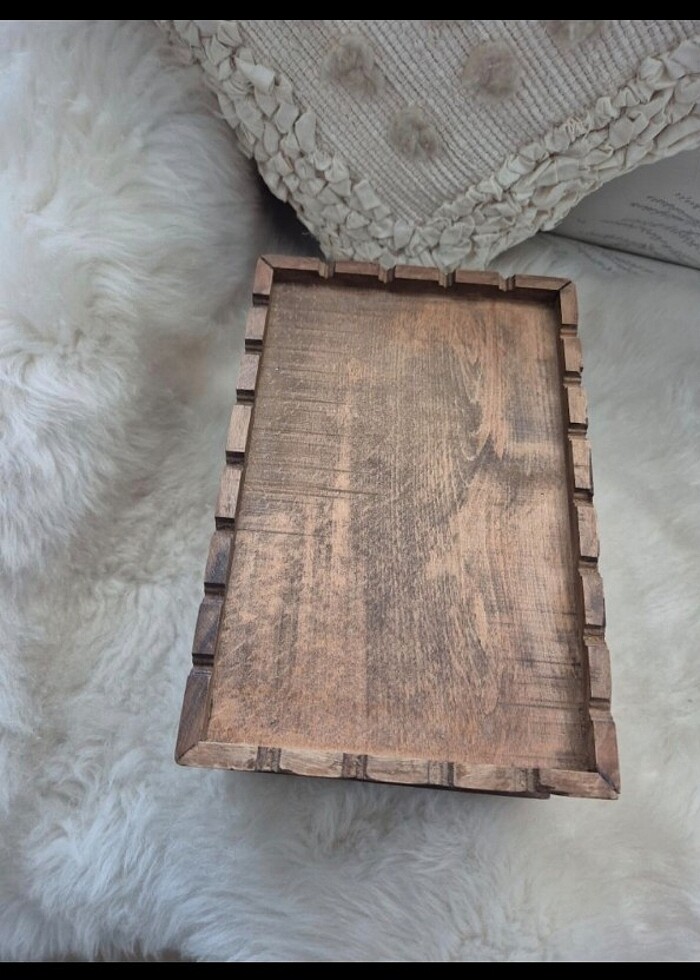 Antika Ceviz Takı Sandığı - Görsel 2