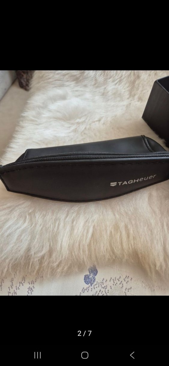 Siyah TAGHeuer Marka Erkek Gözlüğü Kılıfıı - Görsel 2
