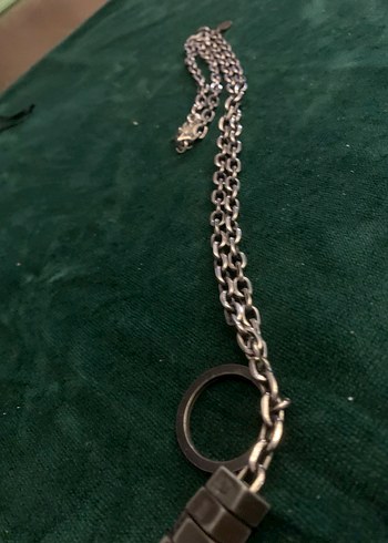 Diesel Uzun Siyah Zincir Detaylı Kolye - Görsel 4