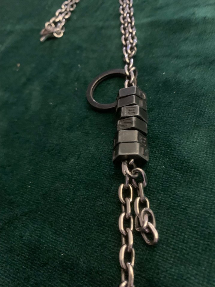 Diesel Uzun Siyah Zincir Detaylı Kolye - Görsel 2
