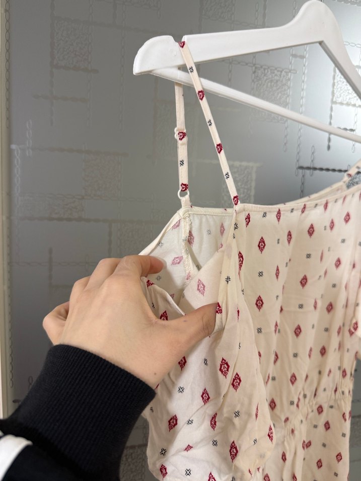 Bohem Etnik Desenli Mini Elbise - Görsel 4