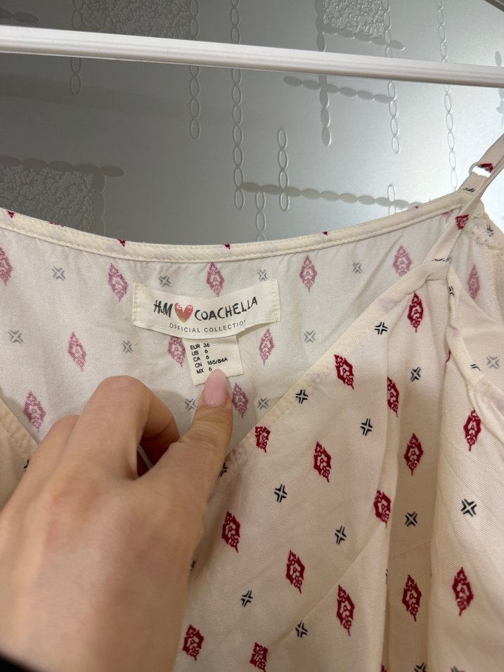 Bohem Etnik Desenli Mini Elbise - Görsel 2