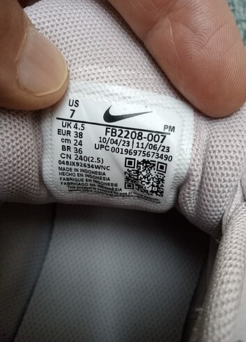 38 Beden Nike ayakkabı 