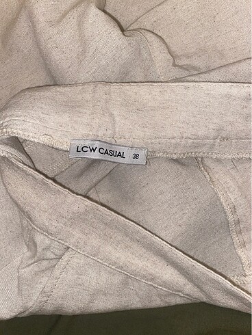 LC Waikiki Lcw 38 beden yumuşak keten midi boy pantalon