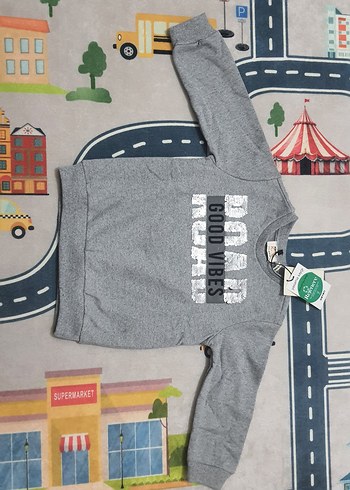 Koton Kids Kotin Gri Erkek Çocuk Sweatshirt