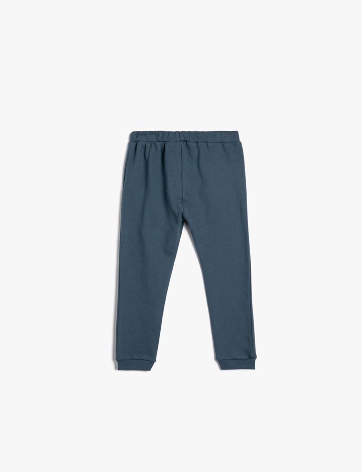 Koton Kids Erkek Çocuk Düğmeli Mavi Rahat Jogger Eşofman Altı — görsel 2/3