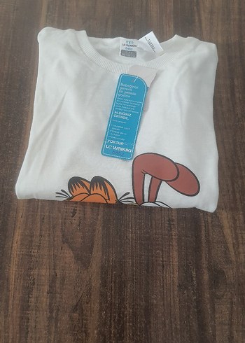 Lcwaikiki Garfield Baskılı Uzun Kollu Beyaz Tişört - Görsel 2