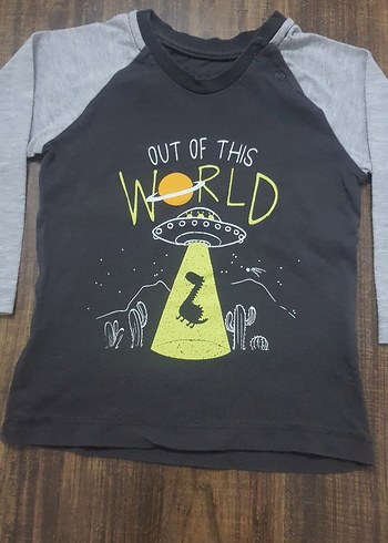 Hellobaby Uzun Kollu Dinozor Baskılı Tshirt - Görsel 3