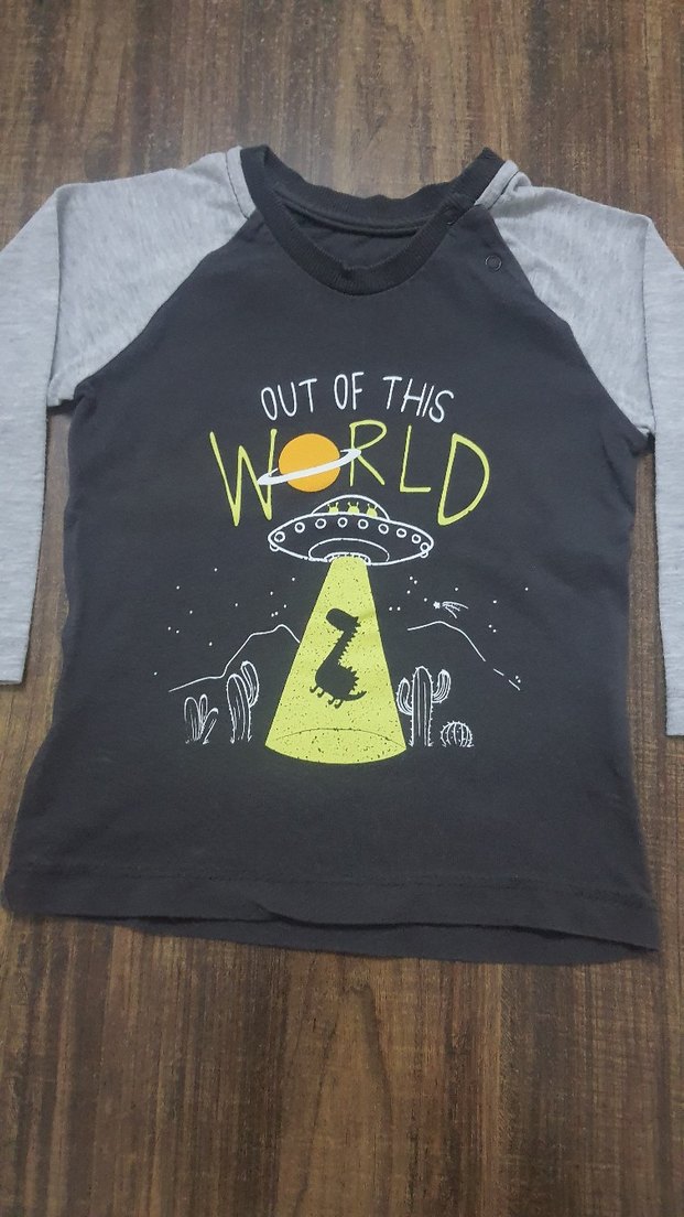 Hellobaby Uzun Kollu Dinozor Baskılı Tshirt - Görsel 3