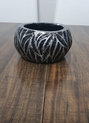 Siyah Eskitme Saksı Orkide Sukulent Bonsai