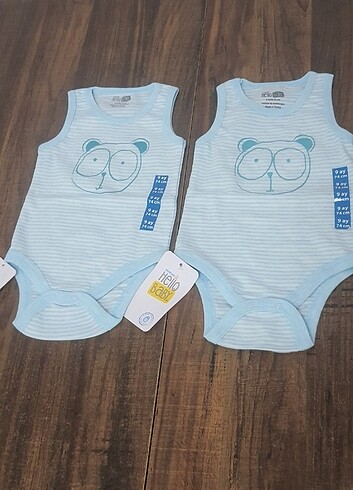 Hello Baby Çıtçıtlı Body Atlet Zıbın 2 Adet