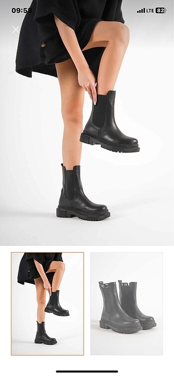 Bershka Siyah bot