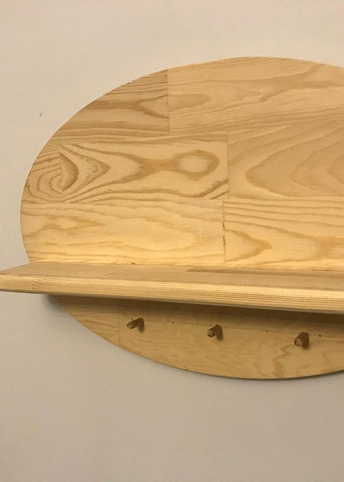 Ahşap Duvar Rafı - Görsel 2