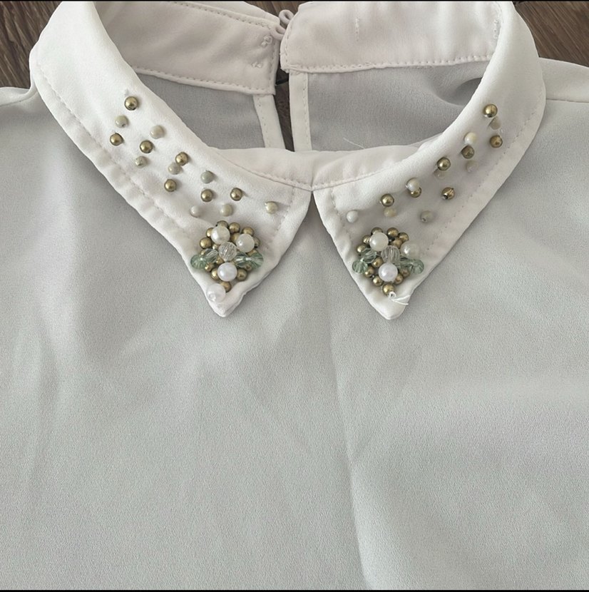 İnci Detaylı ekru çocuk bluz - Görsel 2