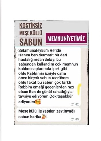 Kostiksiz Meşe Küllü Doğal Sabun - Görsel 7