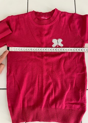 Pembe kız çocuk Triko Kazak - Görsel 5
