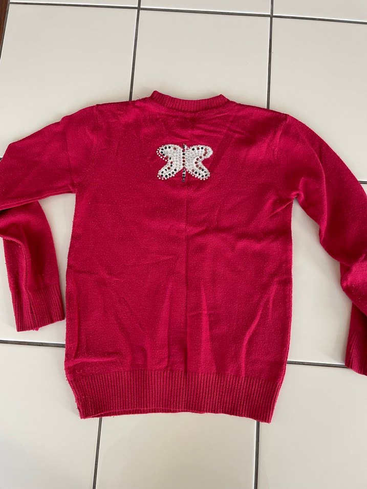 Pembe kız çocuk Triko Kazak - Görsel 2