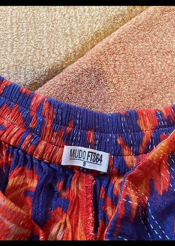 Piliseli Çok Renkli Bohem Mini Şort - Görsel 3