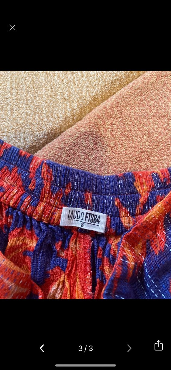 Piliseli Çok Renkli Bohem Mini Şort - Görsel 3