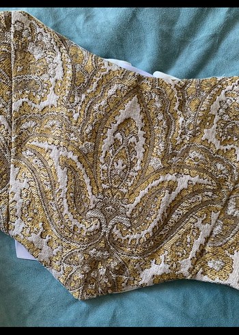 Dantel İşlemeli Bohem Straplez Bustiyer - Görsel 4